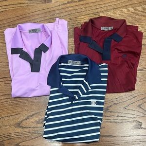 G/Fore 3-pack golf shirts